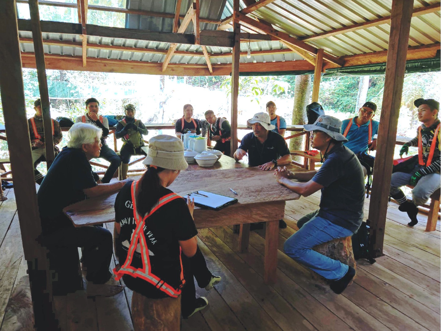 Meeting with stakeholders.